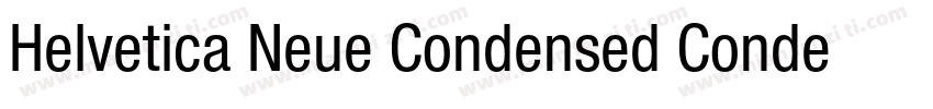Helvetica Neue Condensed Condensed Reg字体转换